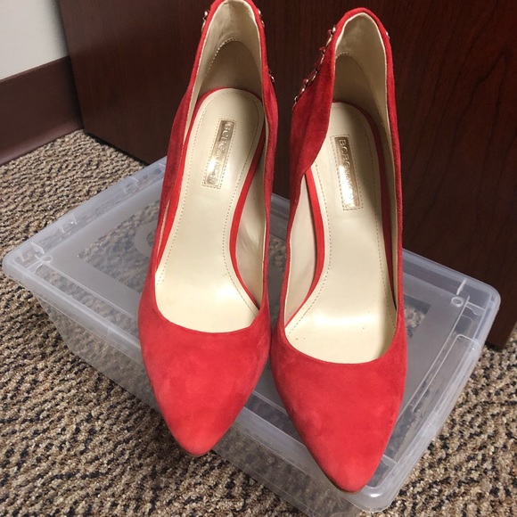 BCBGeneration Suede Coral Pump Size 9 - Picture 3 of 5